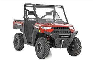 LED Light Kit Bumper Mount 12 Inch Black Single Row Polaris Ranger XP 1000 Rough Country