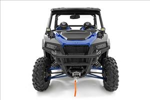 LED Light Kit Cage Mount 2 Inch Black Pair White DRL Polaris General XP 4 1000 Rough Country
