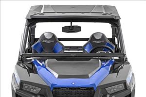 LED Light Kit Lower Windshield 50 Inch Black Single Row White DRL Polaris General XP 4 1000 Rough Country