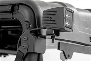 LED Light Kit Rear Mount 2 Inch Chrome Pair Wide Angle Polaris Ranger XP 1000 Rough Country