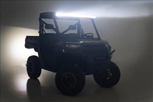 LED Light Rear Mount 50 Inch Dual Row Black Pair Polaris Ranger 1000/Ranger XP 900/1000 Rough Country