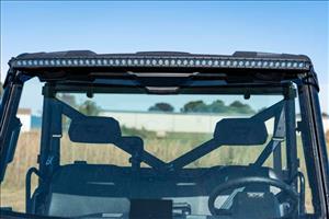 LED Light Rear Mount 50 Inch Dual Row Black Pair Polaris Ranger 1000/Ranger XP 900/1000 Rough Country