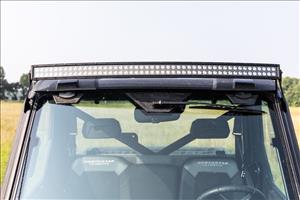 LED Light Rear Mount 50 Inch Dual Row Black Pair Polaris Ranger 1000/Ranger XP 900/1000 Rough Country