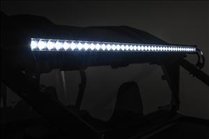LED Light Kit Rear Mount 40 Inch Black Single Row Polaris RZR 1000XP4 (2024) Rough Country