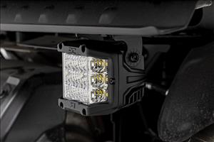 LED Light Under Bed Mount 2 Inch Black Pair Flood Polaris XPEDITION ADV 5 Rough Country