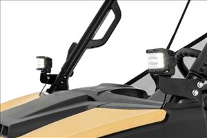 LED Light Kit Front Mount 2 Inch Black Pair Segway 570 F Rough Country