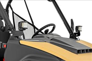LED Light Kit Front Mount 3 Inch Chrome Pair Wide Angle Segway 570 F Rough Country