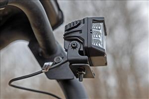 LED Light Rear Mount 2 Inch Black Pair Spot Kawasaki Teryx 4 1000/Teryx 800 Rough Country