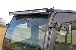 50 Inch Single Row LED Light Kit Black Series Front-Facing Kubota RTV-X900/RTV-X1100 Rough Country