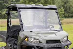 Full Windshield Scratch Resistant Mid Size Polaris Ranger 500/Ranger 800 Mid-Size Rough Country