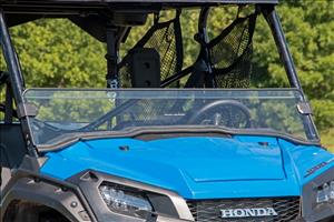 Honda Scratch Resistant Half Windshield (16-20 Pioneer 1000) Rough Country
