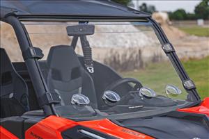 Vented Full Windshield Scratch Resistant Can-Am Maverick Sport 1000R Rough Country