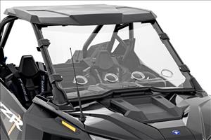 Vented Full Windshield Scratch Resistant Polaris RZR Turbo R 4 Rough Country