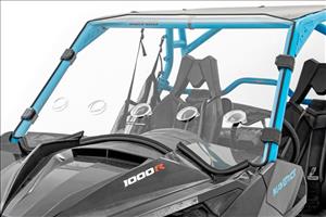 Vented Full Windshield Scratch Resistant Can-Am Maverick Max 1000R X Rough Country