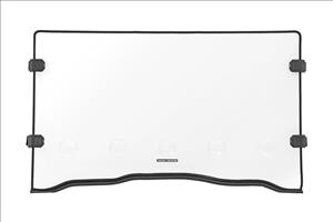 Vented Full Windshield Scratch Resistant Honda Pioneer 1000 Rough Country