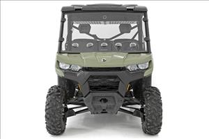 Vented Full Windshield Scratch Resistant Can-Am Defender HD 5/HD 8/HD 9/HD 10 Rough Country
