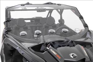 Vented Full Windshield Scratch Resistant Can-Am Maverick X3 Rough Country