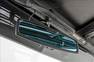 UTV Aluminum Rear View Mirror Dome Light 12 Inch 1.75-2 Inch Mount Rough Country