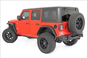 High Clearance LED Flat Fender Flare Kit UV Treated Jeep Wrangler JL (18-24) Rough Country