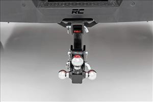 Adjustable Trailer Hitch 6 Inch Drop Multi-Ball Mount Fits 2 Inch Receiver Rough Country