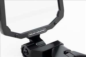 UTV Aluminum Side View Mirrors Horizontal Rough Country