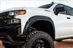 Fender Flares Defender GA0 Northsky Blue Chevy Silverado 1500 (19-26) Rough Country