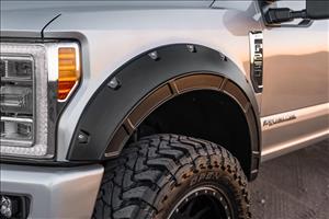 Defender Pocket Fender Flares Absolute Black Ford Super Duty (17-22) Rough Country