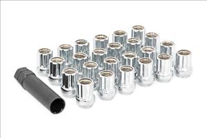 M12X1.5 Wheel Installation Kit w/Chrome Open End Lug Nuts and Socket Key Rough Country