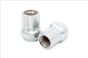 9/16x18 Wheel Installation Kit w/Lug Nuts and Socket Key Chrome Open End Rough Country