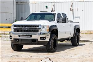 Pocket Fender Flares 6 Foot 7 Inch & 8 Foot Bed GAN Silver Chevy Silverado 1500/2500HD/3500HD (07-14) Rough Country