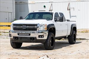 Pocket Fender Flares GAZ Summit White Chevy Silverado 1500/2500HD/3500HD (07-14) Rough Country