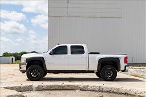Pocket Fender Flares GAZ Summit White Chevy Silverado 1500/2500HD/3500HD (07-14) Rough Country