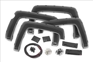 Pocket Fender Flares 5 Foot 9 Inch Bed GAN Silver Ice Metallic Chevy Silverado 1500 (14-18 & Classic) Rough Country