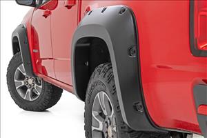 Pocket Fender Flares GBA Gloss Black Chevy Colorado 2WD/4WD (2015-2022) Rough Country