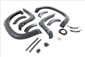 Pocket Fender Flares GBA Black Chevy Silverado 1500 2WD/4WD (2019-2021) Rough Country