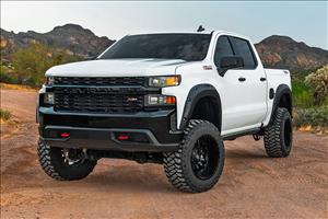 Pocket Fender Flares G9K Satin Steel Chevy Silverado 1500 2WD/4WD (22-26) Rough Country
