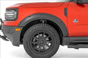 Pocket Fender Flares JS Iconic Silver Ford Bronco Sport 4WD (2021-2026) Rough Country