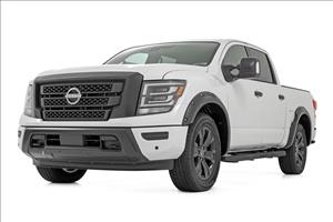 Pocket Fender Flares Crew QAK Glacier White W/O Emblem Nissan Titan (17-24) Rough Country