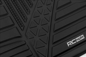 Flex-Fit Floor Mats FR & RR Crew Ram 1500 2WD/4WD (2025-2026) Rough Country