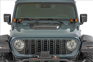 Hood Scoop PJF High Velocity Jeep Gladiator JT/Wrangler JL 4WD (18-26) Rough Country