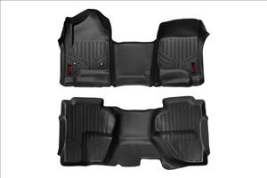 Floor Mats FR & RR OV Hump Ext Cb Silverado/Sierra 1500/2500HD/3500HD 2WD/4WD Rough Country
