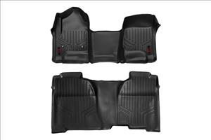 Floor Mats FR & RR OV Hump Crew Silverado/Sierra 1500/2500HD/3500HD 2WD/4WD Rough Country