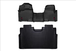 Floor Mats FR & RR Over Hump Ford F-150 (15-26)/F-150 Lightning (22-26)/Raptor (17-25) Rough Country