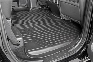 Floor Mats FR & RR Over Hump Ford F-150 (15-26)/F-150 Lightning (22-26)/Raptor (17-25) Rough Country