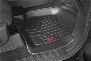 Floor Mats FR & RR FR Buckets Ford F-150 (15-26)/F-150 Lightning (22-26)/Raptor (17-25) Rough Country
