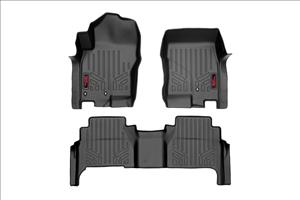 Floor Mats FR & RR Crew Cab Nissan Frontier 2WD/4WD (2008-2021) Rough Country