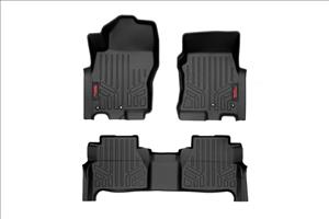 Floor Mats FR & RR Crew Cab Nissan Frontier 2WD/4WD (2022-2026) Rough Country