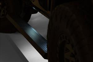 Power Running Boards Dual Electric Motor 4 Door Jeep Wrangler Unlimited (07-18) Rough Country