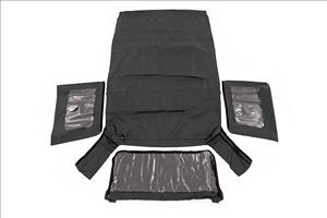 Soft Top Replacement Black 4 Door Jeep Wrangler Unlimited (07-09) Rough Country