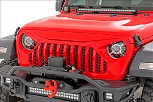 Jeep 9-Inch DRL Halo LED Headlights Jeep Wrangler JL/JLU Gladiator JT Rough Country